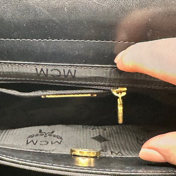 MCM Munchen Designed by‎ Michael Cromer Canvas Bag with Leather Handles - EUC - Picture 8 of 10